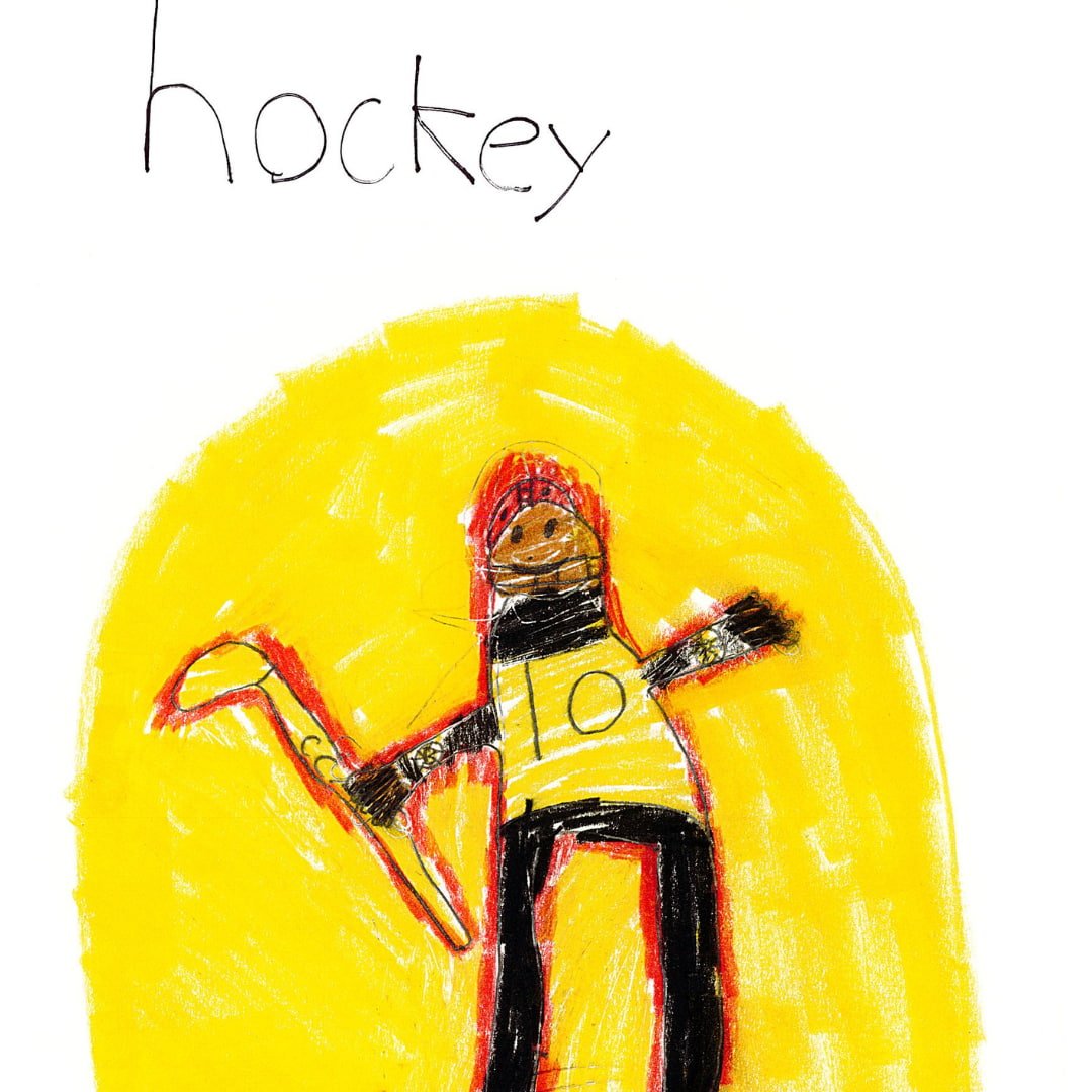 "When I grow up, I want to be a hockey player."
