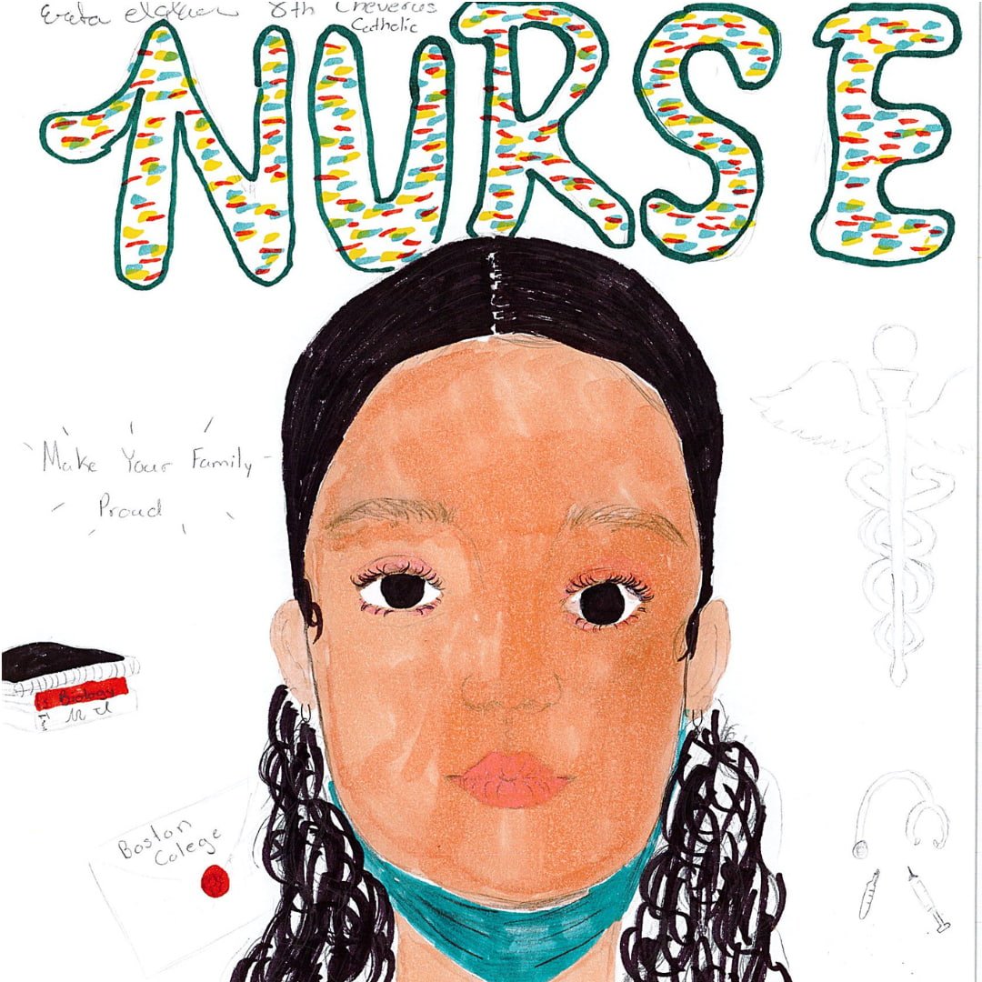 "When I grow up, I want to be a nurse."